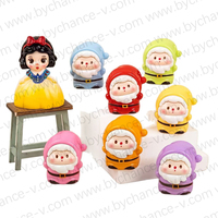 Mini figurine de princesse des neiges de conte de fées, jouet en plastique de 2 pouces pour remplir les boules, idéal pour les œufs Kinder Surprise et les cadeaux de Noël
