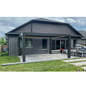 Pérgola de Aluminio 3x3 3x4, Moderna y Lujosa, con Toldo Impermeable, Motorizada, para Jardín Exterior - Product Image 5