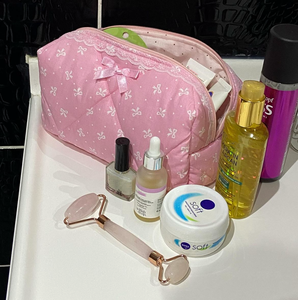Pochette da Trucco Personalizzata in Cotone con Cerniera, Organizer per Articoli da Toilette e Cosmetici da Bagno con Stampa e Logo Personalizzati - Product Image 4