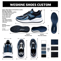 Chaussures de sport pour hommes, baskets de gym, chaussures de course, logo personnalisé OEM, faible MOQ pour la personnalisation, chaussures légères pour hommes