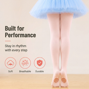 Collants de danse souples 60D convertibles pour filles et femmes, idéaux pour la pratique du ballet et de la gymnastique - Product Image 1
