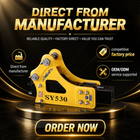 Nouveau marteau briseur hydraulique SY530 avec burin pour excavatrice de 2,5 à 4,5 tonnes, travaux miniers et construction