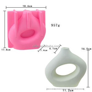 Molde de Silicona Creativo Nórdico para Macetas, Molde Irregular para Macetas de Flores, Molde de Silicona para Concreto, <span class=keywords><strong>Yeso</strong></span> y Cerámica - Product Image 2