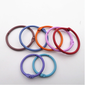 Precio de <span class=keywords><strong>descuento</strong></span> de alta calidad Oficina Colorido DIY Llavero Metal Wire Loop Binding Ring - Product Image 3