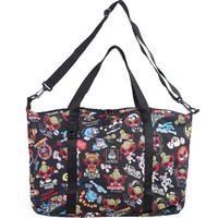 Tas Selempang Motif Kartun Gaya Jepang Musim Panas Gugur Kapasitas Besar 20-35L Bahan Poliester Tote & Duffel Aksesoris Fashion Unisex