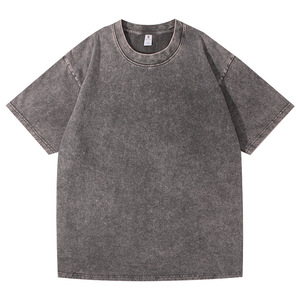 เสื้อยืดผู้ชายสไตล์วินเทจ ผ้าฝ้าย 100% หนานุ่ม ทรงโอเวอร์ไซส์ ล้างสีแบบแอซิด พิมพ์ลายกราฟิกเรโทร พร้อมเทคนิคการพิมพ์แบบ DTG DTF - Product Image 2