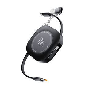 Nuevo Modelo 2026, Cable <span class=keywords><strong>de</strong></span> Datos <span class=keywords><strong>de</strong></span> 100W, A+C a C, Cable <span class=keywords><strong>de</strong></span> Carga Rápida con Cable Retráctil para Teléfonos Android - Product Image 6