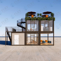 Maison préfabriquée détachable FLKT à faible coût et installation rapide, bureau de chantier modulaire mobile étanche, mini-maison