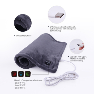 Coussin chauffant USB multifonction lesté, portable, avec trois réglages de température et fonction d'arrêt automatique - Product Image 4