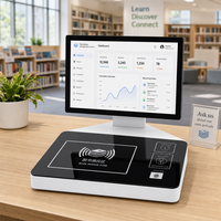 Estación de Trabajo para Personal de Biblioteca con RFID HAUMR, Terminal de Servicio Inteligente para Biblioteca, Compatible con SIP2, SDK de API Abierta para Integración de Sistema sin Interrupciones