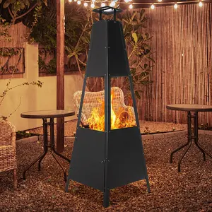 Firepit Manufacturer Metal UK Patio Fire Chimenea Garden Heater Firepit