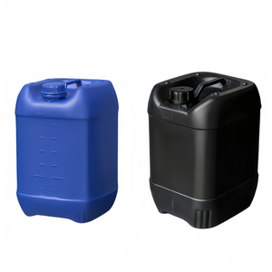 Bidons en plastique de 10 L, blancs, bleus, noirs, de qualité <span class=keywords><strong>alimentaire</strong></span>, pour produits chimiques, conteneurs de stockage pour liquides usagés avec couvercles hermétiques - Product Image 1