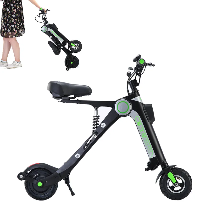 Patinete eléctrico plegable para adultos, scooter de aspecto llamativo, para viajes