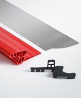 Couteau à mastic multifonctionnel avec lame flexible en acier inoxydable pour l'encollage de ruban adhésif pour cloisons sèches, le collage de patchs muraux et le lissage des revêtements