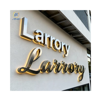 Letrero Exterior 3D, Letrero Luminoso Retroiluminado de Acero Inoxidable y Acrílico, Letrero LED con Letras, Logotipo 3D para Negocios, Letrero Iluminado LED Retroiluminado