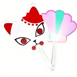 Éventail pliant transparent en PVC de forme circulaire personnalisé par le fabricant avec personnage d'idole Kpop ou d'anime pour cadeau promotionnel - Product Image 5