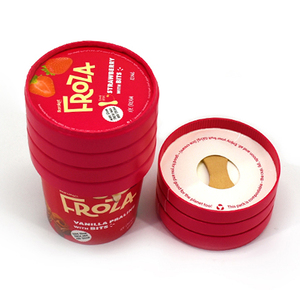 Hộp đựng kem, sữa chua, trái cây đông lạnh dùng một lần, giấy, có nắp, bán buôn, 4oz, 16oz - Product Image 4