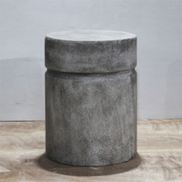 Table d'appoint en Fiberclay naturel de luxe léger pour salon, table de chevet pour chambre à coucher, table basse