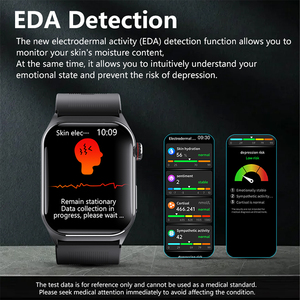 Smartwatch F520 Pro con Display da <span class=keywords><strong>2</strong></span>,<span class=keywords><strong>1</strong></span> Pollici, Cinturino Staccabile con Airbag, Chiamata SOS, Monitoraggio ECG e HRV per Assistenza a Distanza - Product Image 4