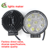 Luz de Trabajo LED de 4 Pulgadas y 27 W, Foco Resistente, Impermeable IP68, de Aluminio para Cherokee (KL) 4x4, Faro Delantero para Tractor