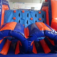 Parcours d'obstacles gonflable personnalisé pour activités de team building, jeux d'enfants en plein air, château gonflable pour enfants et événements