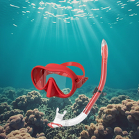 Logo OEM Nouvel ensemble de plongée en apnée en silicone avec lunettes de plongée et masque Équipement de plongée sous-marine avec lentilles en verre