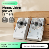 Caméra CCD rétro miniature portable Rolin, caméra de niveau débutant pour étudiants, caméra de vlog, 1080P HD, zoom 16x, écran LCD 2,4 pouces, capteur 1/1,8 pouce