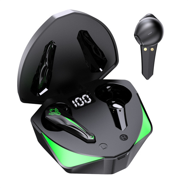 BT5.1 Wireless In-ear Headphones TWS Gaming Earphones Headsets with LED Light