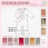 Combinaison à manches longues à volants pour bébé fille, imprimé personnalisé, combinaison florale une pièce, marque privée, vêtements pour fille