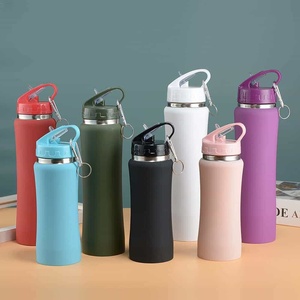 Bouteille d'eau portable isotherme à paroi simple en acier inoxydable 304, anti-fuite, avec ventouse, design fin, classique, idéale comme cadeau d'affaires - Product Image 5