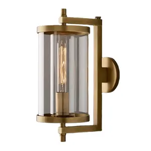 Wholesale High Quality Vintage Style Antique Wall Lamp Solid Brass Light Waterproof E26 Outdoor Wall Lamps
