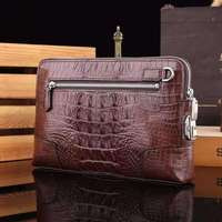 Produsen dompet kulit buaya asli modis dompet koin kustom dompet kulit untuk pria dompet kartu id untuk pria