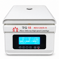 Centrifugeuse de laboratoire haute vitesse TG18, 18500 tr/min, microcentrifugeuse de paillasse avec écran LCD et options de rotors multiples