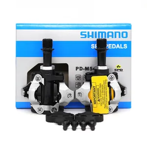 دواسات Shimano PD M540 للدراجة الجبلية ذاتية الغلق عبر البلاد ركوب SPD مزدوجة الوجهين MTB دراجة M540 دواسة الأجزاء الأصلية