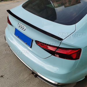 Aileron arrière pour Audi A5 B9 S5 Sline RS5 Sportback 4 portes, 2017 à 2020, aileron de coffre Highkick en fibre de carbone noir brillant - Product Image 6