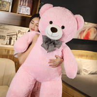 OEM ODM Peluche personnalisée en fourrure douce, ours en peluche, animal en peluche surdimensionné, Saint-Valentin, ours en peluche de 1 m