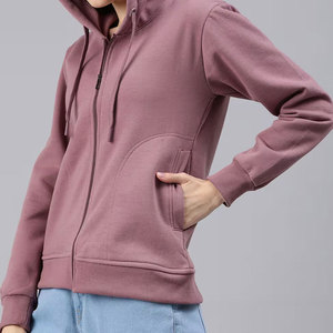 Sudadera con Capucha de Manga Larga para Mujer, Informal y a la Moda, de Invierno, con Cierre, de Secado Rápido, Transpirable, con Diseño Personalizado y Cuello con Capucha - Product Image 2