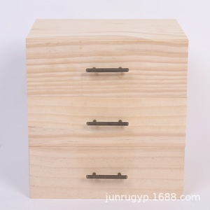 Three <b>Drawer</b> Wooden Essential Oil <b>Storage</b> <b>Box</b> Solid Wood Rectangle Standing Type Customizable Size - Product Image 2