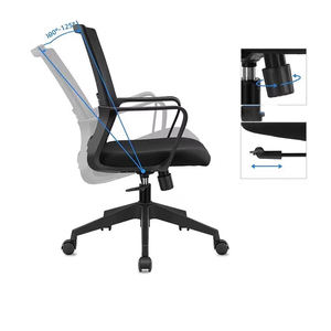 <span class=keywords><strong>Chaise</strong></span> <span class=keywords><strong>de</strong></span> <span class=keywords><strong>bureau</strong></span> <span class=keywords><strong>ergonomique</strong></span> au design moderne avec support lombaire, <span class=keywords><strong>chaise</strong></span> pivotante réglable en maille pour l'exportation mondiale, matériau en tissu - Product Image 3