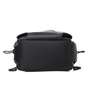 กระเป๋าเป้สะพายหลังผู้ชายสีดำสุดเทรนดี้ กระเป๋าคาดอกแฟชั่นลำลองสำหรับขี่มอเตอร์ไซค์ กระเป๋าสะพายไหล่แบบปรับแต่งได้ - Product Image 6