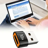 Adaptateur OTG USB-C mâle vers USB femelle à charge rapide 10A HJ-080 pour ordinateurs portables et téléphones USB-C