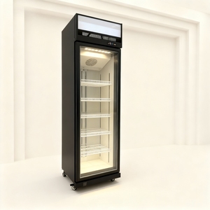 Refrigerador Vertical con Puerta de Vidrio para Bebidas de Tienda de Conveniencia, Sin Escarcha, Compresor, Enfriamiento Directo por Ventilador, Enfriador de Bebidas y <span class=keywords><strong>Cerveza</strong></span> - Product Image 4
