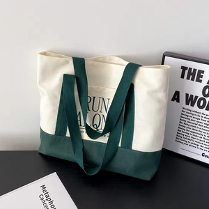 <strong>Wholesale</strong> Large Capacity Thick Reusable Women Daily Shoulder Cloth <strong>Bag</strong> <strong>Custom</strong> Logo Canvas Shopping <strong>Tote</strong> <strong>Bag</strong> with Strong Handle - Product Image 3