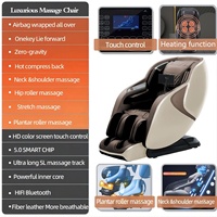 Chaise de massage électrique 3D 4D à gravité zéro de qualité supérieure en Chine, non d'occasion, avec rail SL, pour salon de massage, lit de massage complet