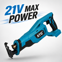 Scie sauteuse sans fil ATO A8081 21V à moteur sans balais, vitesse variable, batterie lithium, pour couper le bois et la pierre, qualité industrielle, bricolage