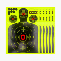 Cibles de tir Color-Impact Splatter 12"x18" (10 pièces) – Silhouettes humaines, plusieurs points de visée, autocollantes