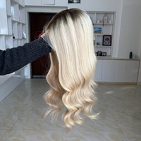 Pelucas de Cabello Humano de Lujo Listas para Enviar, Pelucas de Cabello Virgen con Encaje, Pelucas de Cabello Humano sin Pegamento, Pelucas de Encaje Completo Rubias