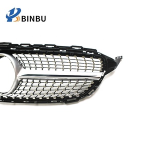 Grille de pare-chocs avant pour <span class=keywords><strong>Mercedes</strong></span> Benz <span class=keywords><strong>Classe</strong></span> <span class=keywords><strong>C</strong></span> <span class=keywords><strong>W205</strong></span> Sport Diamond Style Coupe C180 C200 C300 Grill 2015-2018 - Product Image 5