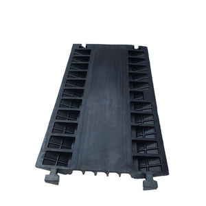 आसान प्लेसमेंट और हटाने भारी शुल्क 900*500*50 मिमी 5 चैनल रोड रबर फर्श केबल रक्षक गति बंप - Product Image 5