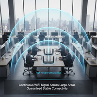 Enrutador de tres bandas WiFi 7 de máxima velocidad, Mbps 19000, 2,5G, WAN, Dual SIM, 5G, módem CPE con antenas externas para el hogar y la Oficina